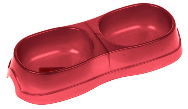 Миска двойная HOMECAT Atlantis 28х12,5х5 см двойная 2х300 мл