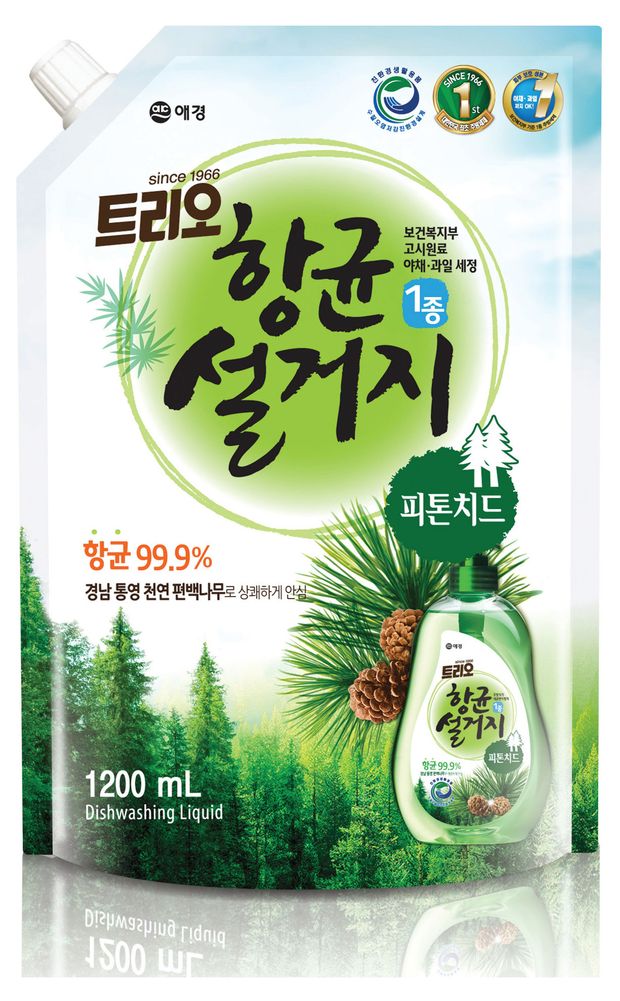 Средство для мытья посуды Trio Фитонциды запасной блок 12 л 520₽