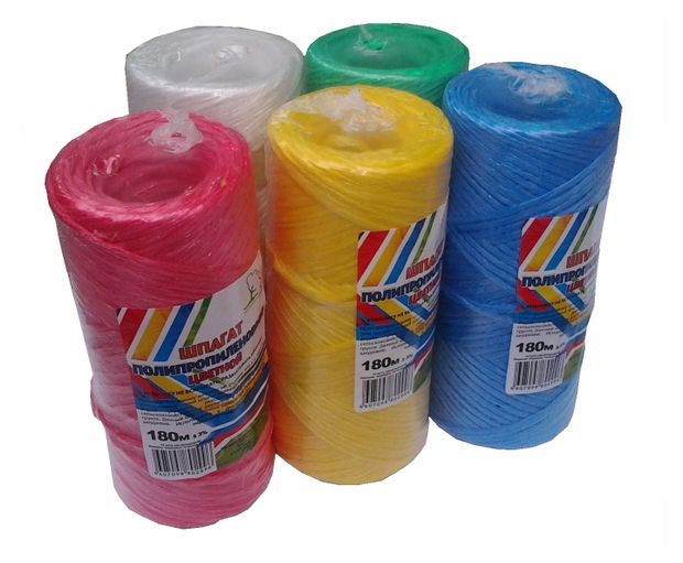 Шпагат полипропиленовый цветной, 180 м