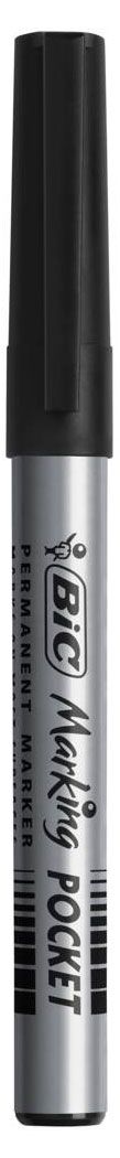 Маркер перманентный BIC для тонкого письма черный, 1 шт