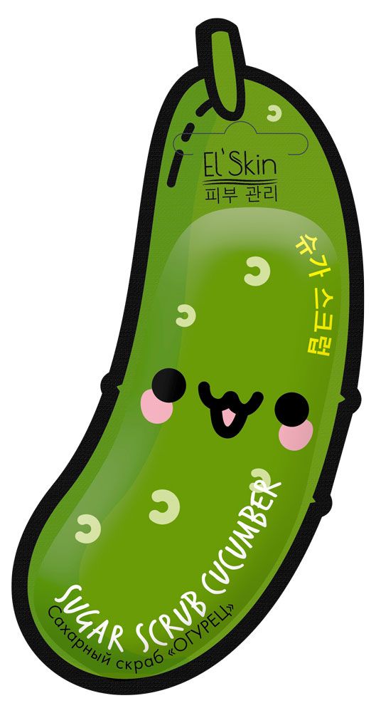 Сахарный скраб для лица El`Skin Огурец, 10 г