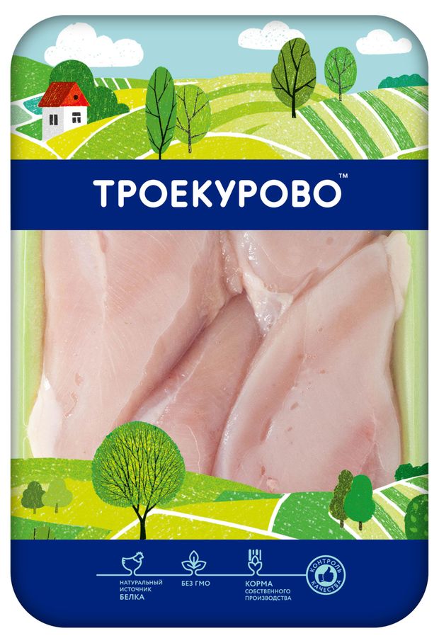 Филе цыпленка-бройлера Троекурово охлажденное, ~ 0,9 кг