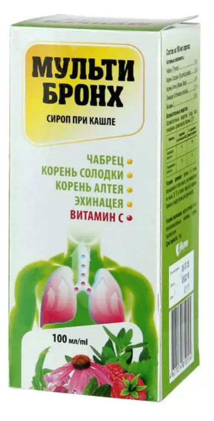 Мульти-Бронх сироп от кашля 100 мл 180₽