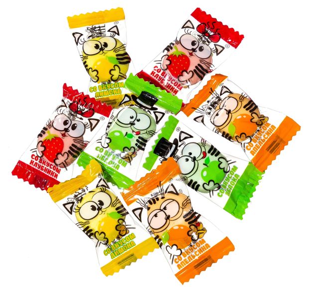 Конфеты жевательные Мусики микс, вес