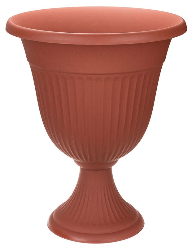 Кашпо-вазон Idea Ливия терракотовый, 35 см