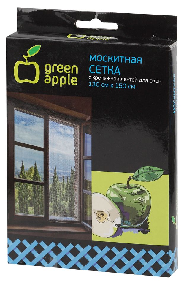 Сетка москитная Green Apple для окон, 130х150 см