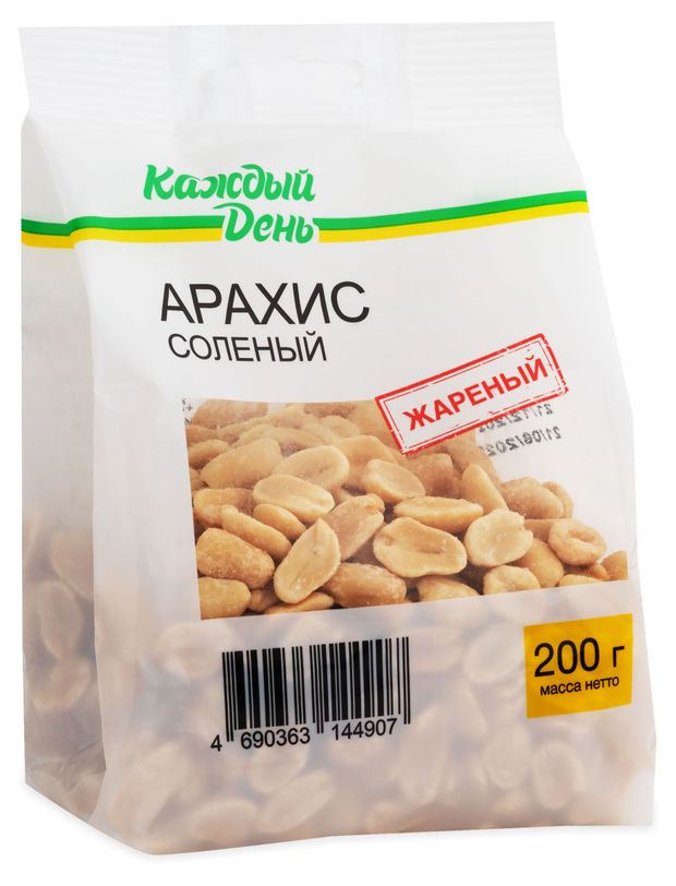 Арахис Каждый День жареный соленый 200 г 80₽