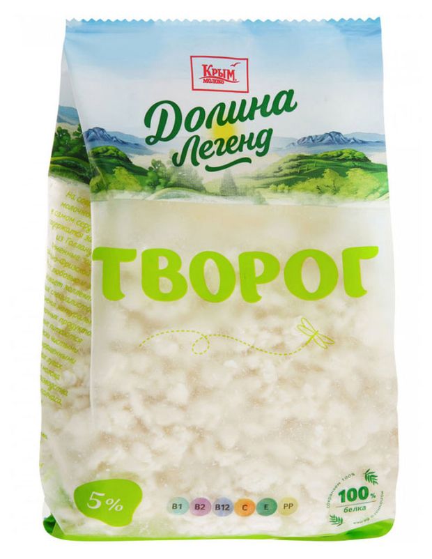 Творог рассыпчатый Долина Легенд 5% БЗМЖ, 290 г