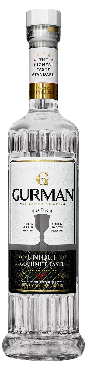 Водка Gurman The Art Of Drinking Россия 0 5 л 750₽