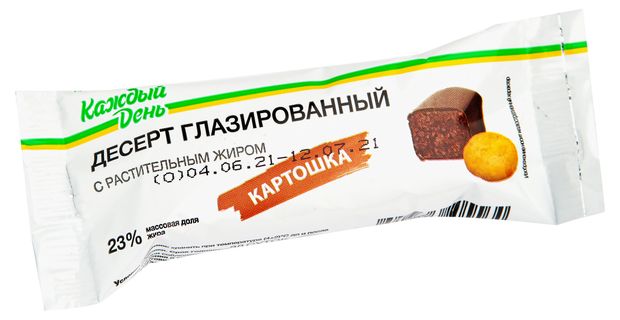 Десерт глазированный Каждый День Картошка батончик 23% ЗМЖ, 40 г