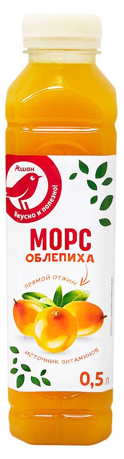 Морс АШАН Красная птица облепиховый 500 мл 107₽