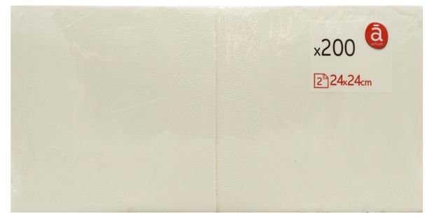 фото Салфетки бумажные actuel 2-слойные с тиснением, 200 шт