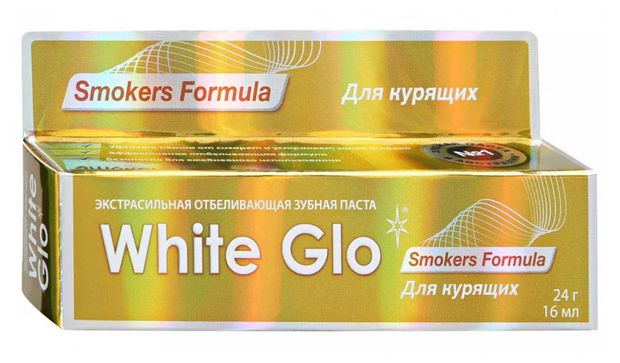 Зубная паста White Glo Отбеливающая для курящих, 24 г