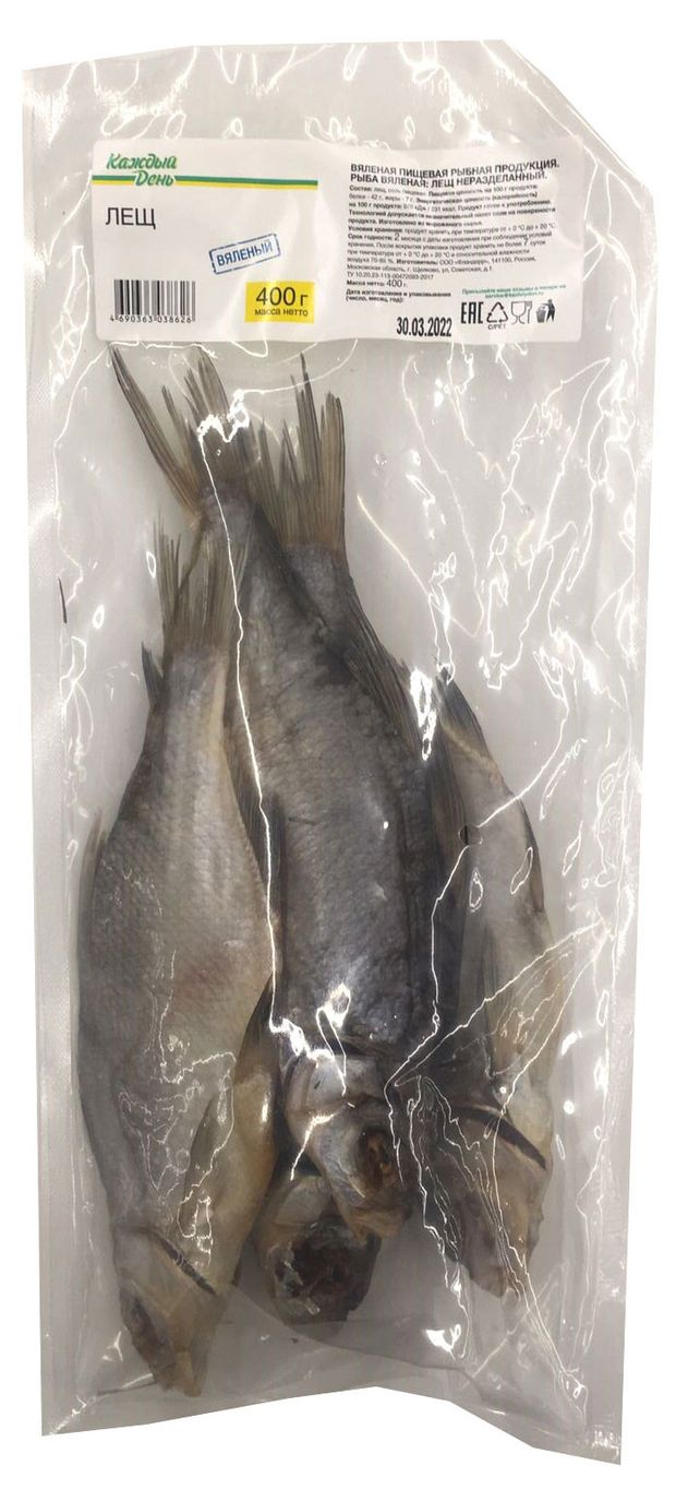 Лещ вяленый Каждый День 400 г 230₽