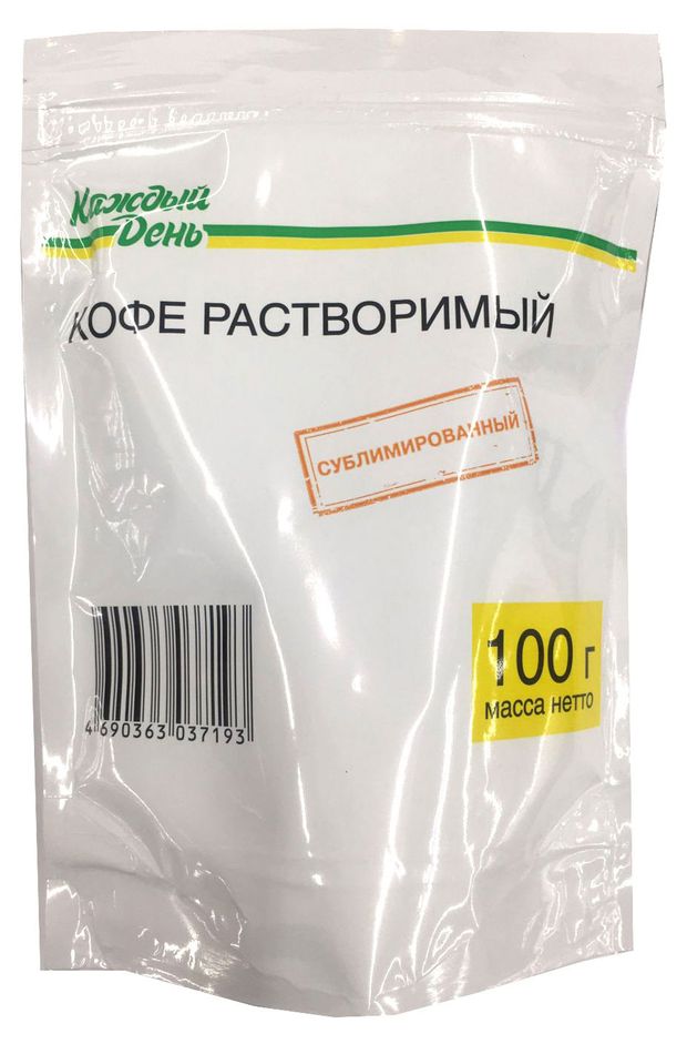 Кофе растворимый Каждый день сублимированный 100 г 230₽