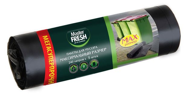 Мешки для мусора Master Fresh 240 л 5 шт 260₽