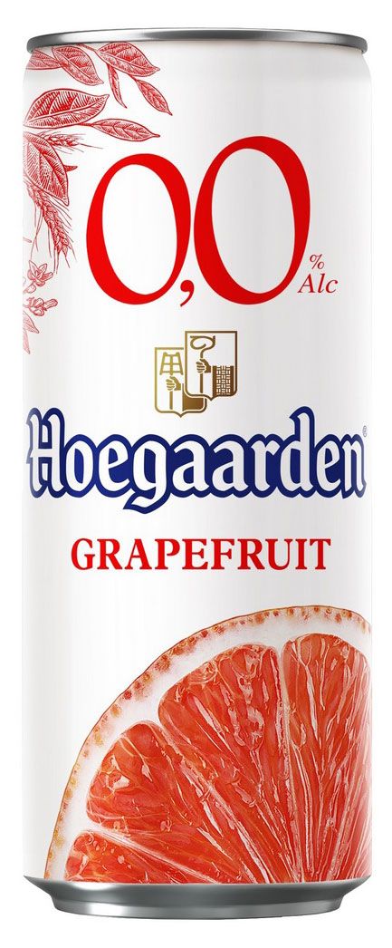 Пивной напиток безалкогольный Hoegaarden Грейпфрут светлый нефильтрованный 0%, 330 мл