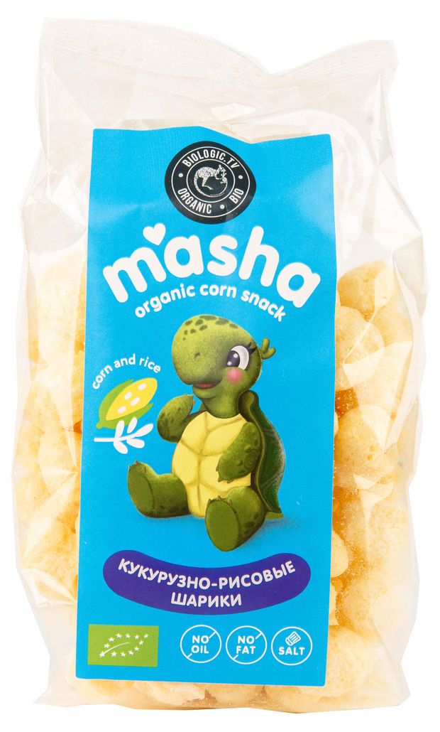 Шарики кукурузно-рисовые BIOLOGICTV 50 г 100₽