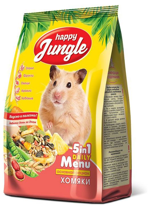Корм для хомяков Happy Jungle 400 г 165₽