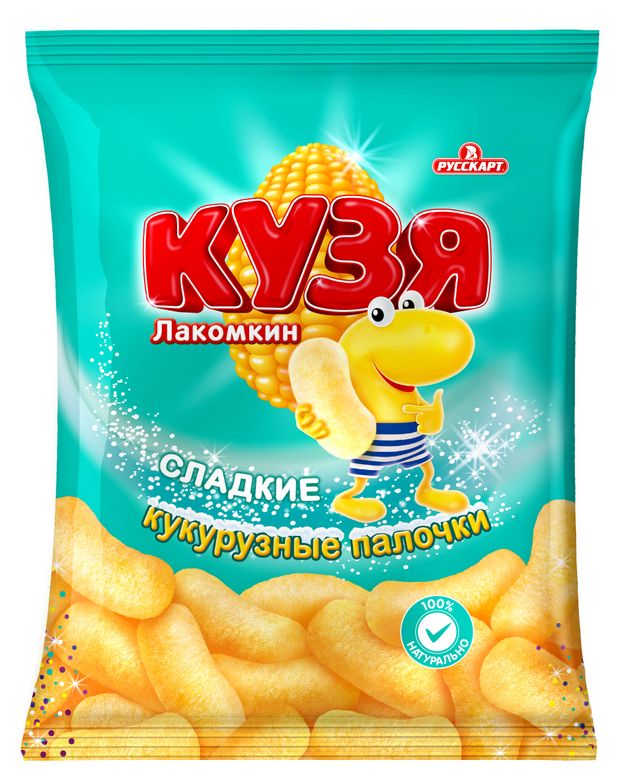 Палочки кукурузные Русскарт КУЗЯ Лакомкин сладкие 100 г 49₽