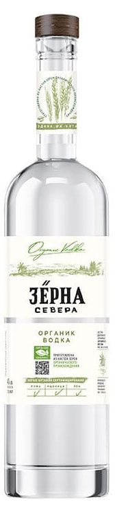 Алкоголь (самовывоз)  Ашан Водка Зерна Севера Россия, 0,7 л