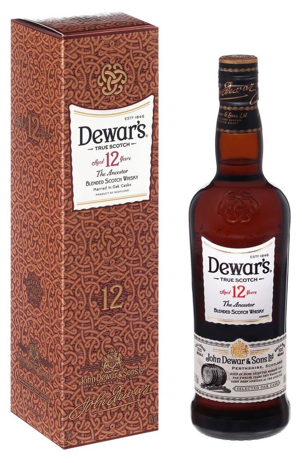 Виски Dewar's 12 Years Old в подарочной упаковке Великобритания, 0,7 л