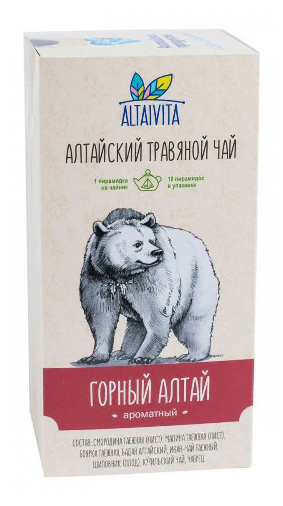Чай травяной Altaivita Горный алтай в пирамидках 10x4 г 119₽