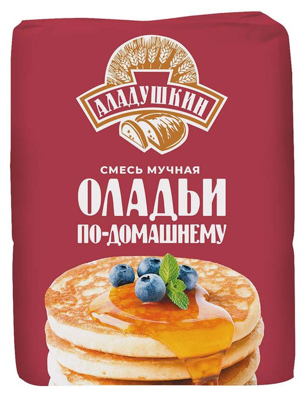 Смесь для выпечки Аладушкин оладьи по-домашему 800 г 130₽