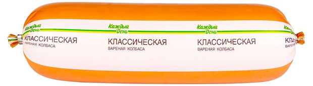 Колбасные изделия  Ашан Колбаса вареная Каждый день Классическая, ~ 1,2 кг