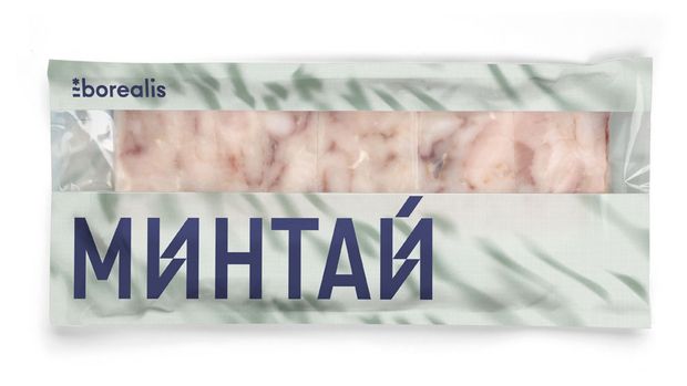 Минтай замороженный Borealis филе блочное 750 г 489₽