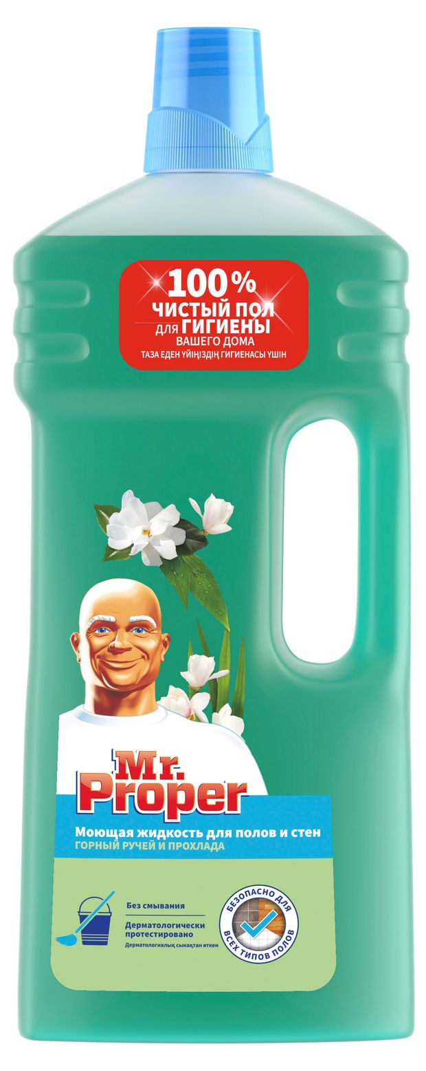Моющее средство универсальное Mr. Proper Горный ручей и прохлада, 1.5 л