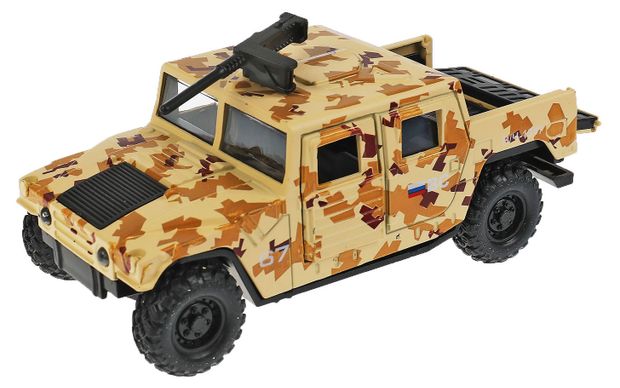 Машинка Технопарк Военный внедорожник, 12 см