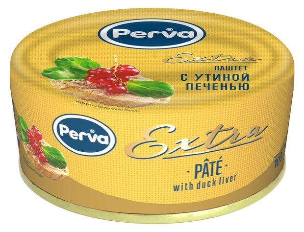 Паштет Perva Extra с утиной печенью, 100 г