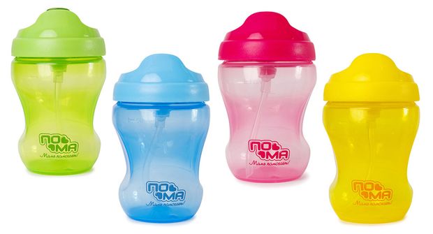Поильник Пома с трубочкой 270 мл 460₽