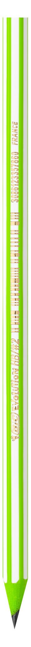 Карандаш BIC Evolution Stripes чернографитовый HB корпус с полосками 20₽
