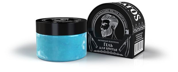 Гель для бритья Borodatos Активный контроль, 75 мл