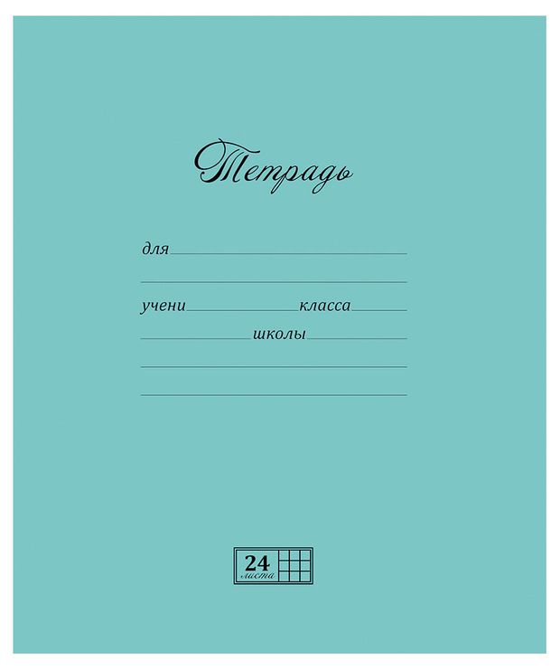 Тетрадь школьная ПЗБМ в клетку А5 24 л 35₽