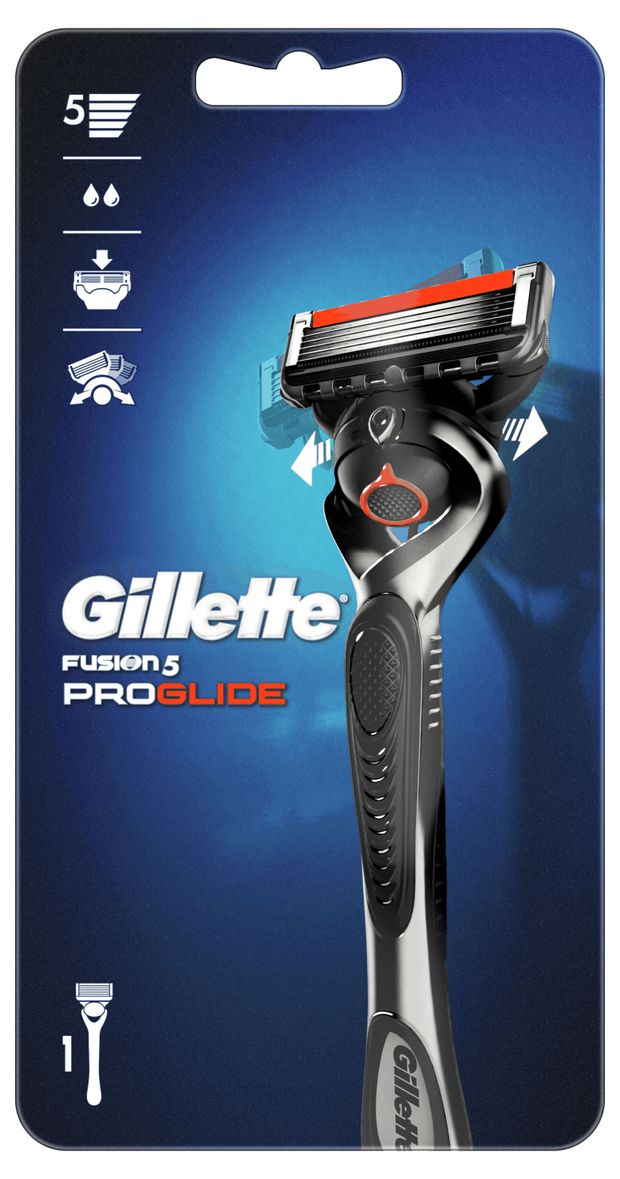 Бритва мужская Gillette Fusion5 ProGlide с 1 кассетой, 1 шт