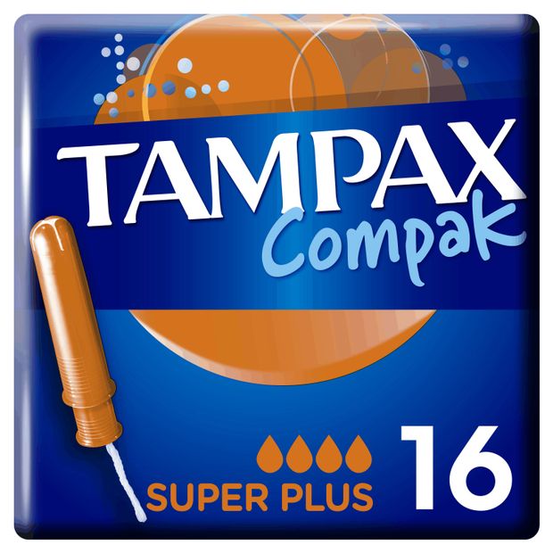 Тампоны гигиенические Tampax Compak Super Plus Duo с аппликатором 16 шт 340₽