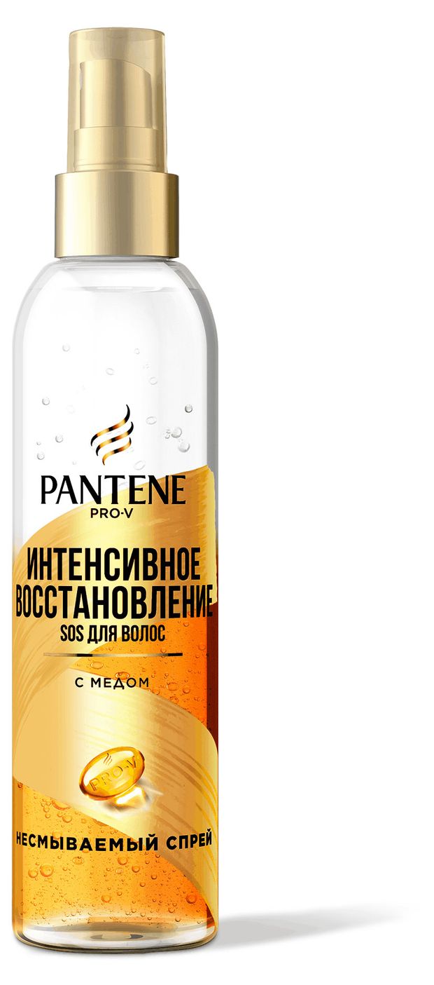 Спрей для волос Pantene Pro-V Интенсивное восстановление для защиты от повреждений и блеска волос с медом 150 мл 400₽