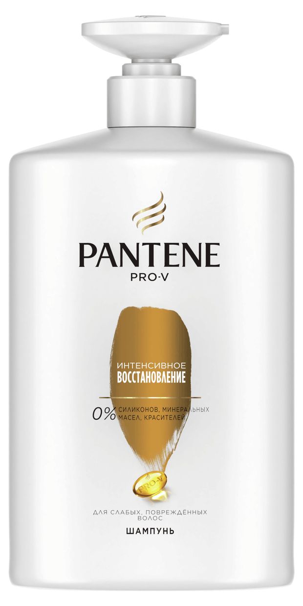 Шампунь для волос Pantene Pro-V Интенсивное восстановление для поврежденных и ослабленных волос с дозатором, 900 мл