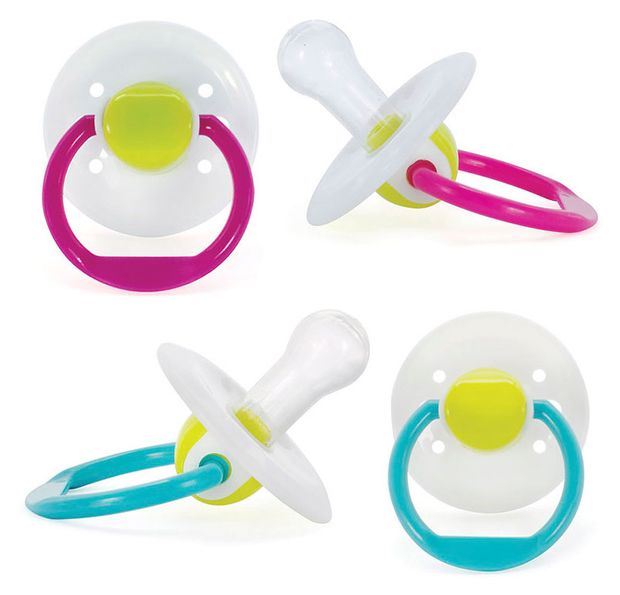 Соска-пустышка Пома силиконовая круглой формы с рождения, 1 шт