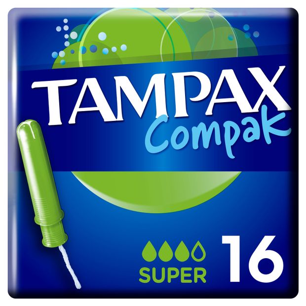 Тампоны гигиенические Tampax Compak Super с аппликатором 16 шт 340₽
