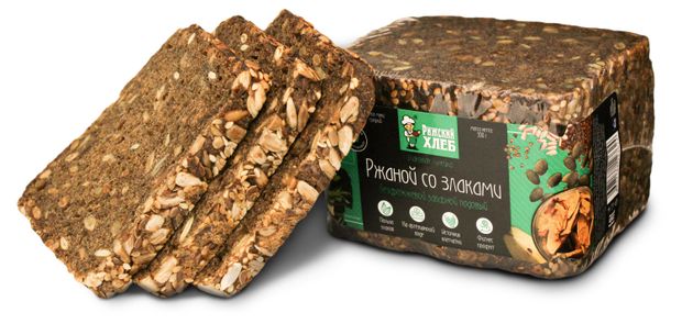 Хлеб Рижский хлеб Ржаной со злаками нарезка 300 г 150₽