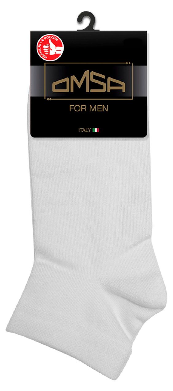 Носки мужские OMSA for MEN Classic 201 Bianco, размер 42-44