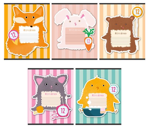 Тетрадь Academy Style в линейку, 12 л, 1 шт, в ассортименте