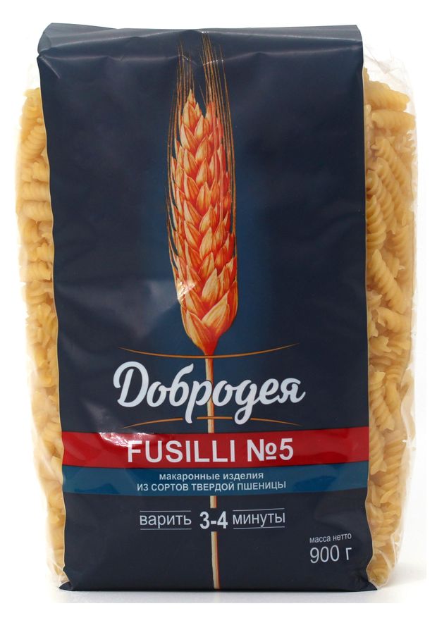 Макаронные изделия Добродея Fusilli 5, 900 г