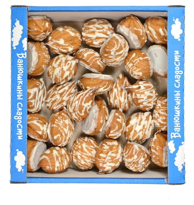 Изделия заварные Ванюшкины сладости Пышка-хвастунишка в белой глазури, 350 г