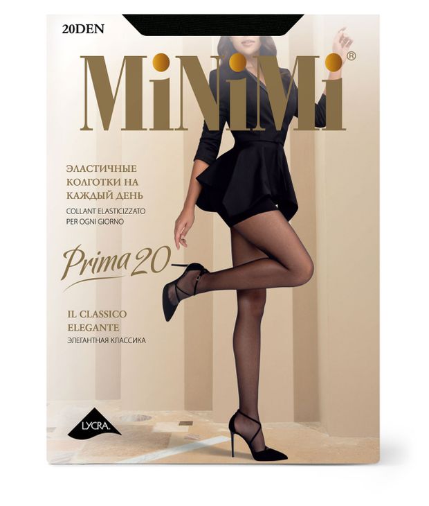 Колготки женские MINIMI Prima 20 den черные, р. 3