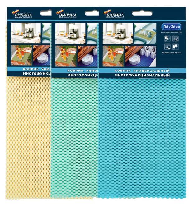 Коврик Вилина многофункциональный 35х35 см, 1 шт в ассортименте